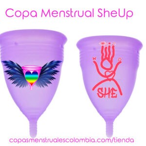 Copa Menstrual SheUp Short 100% silicona medicinal dura 10 años